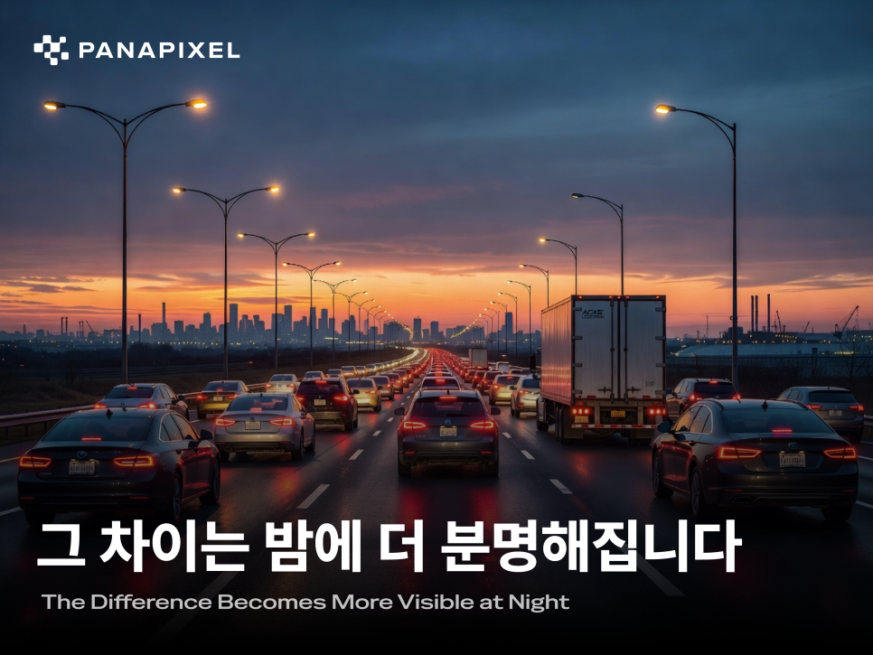 그 차이는 밤에 더 분명해집니다