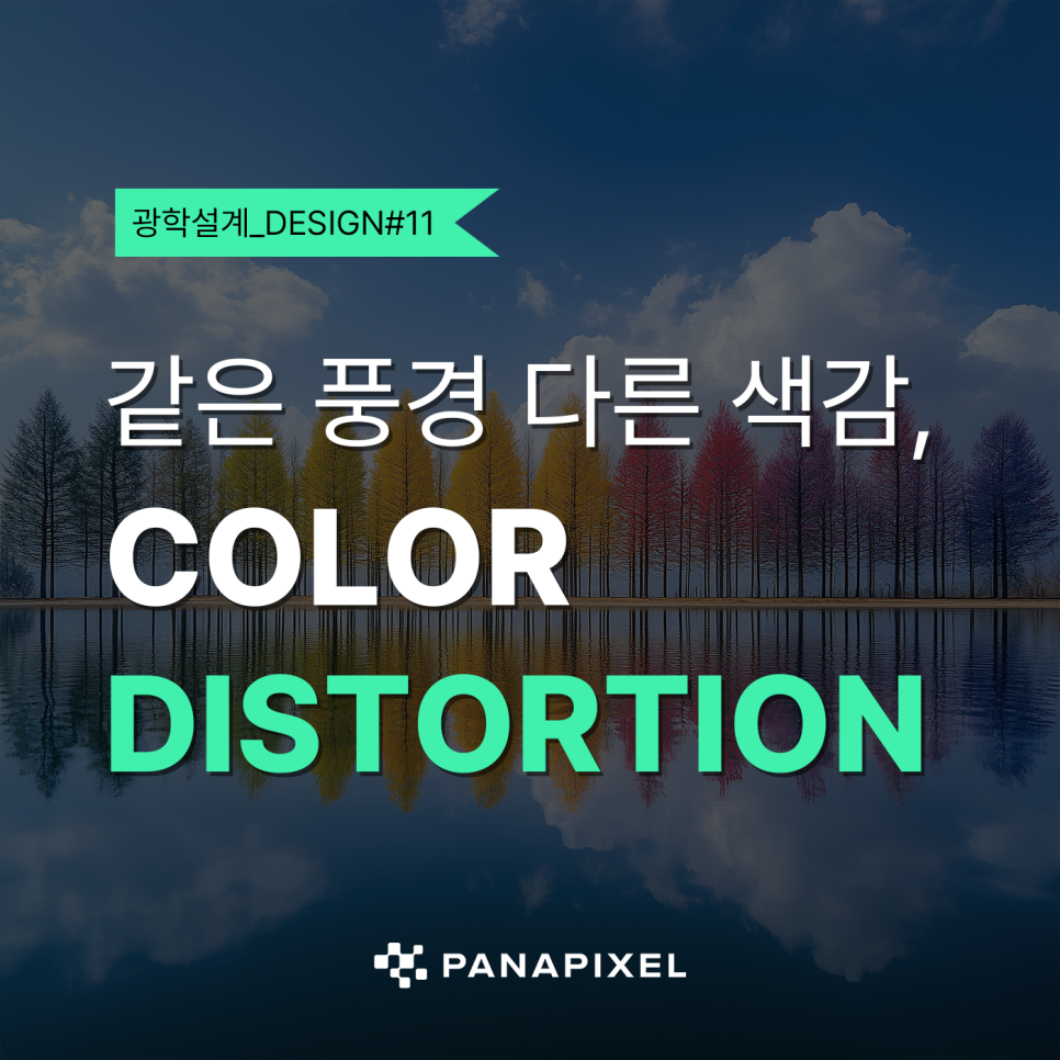 같은 풍경, 다른 색감, 색 왜곡