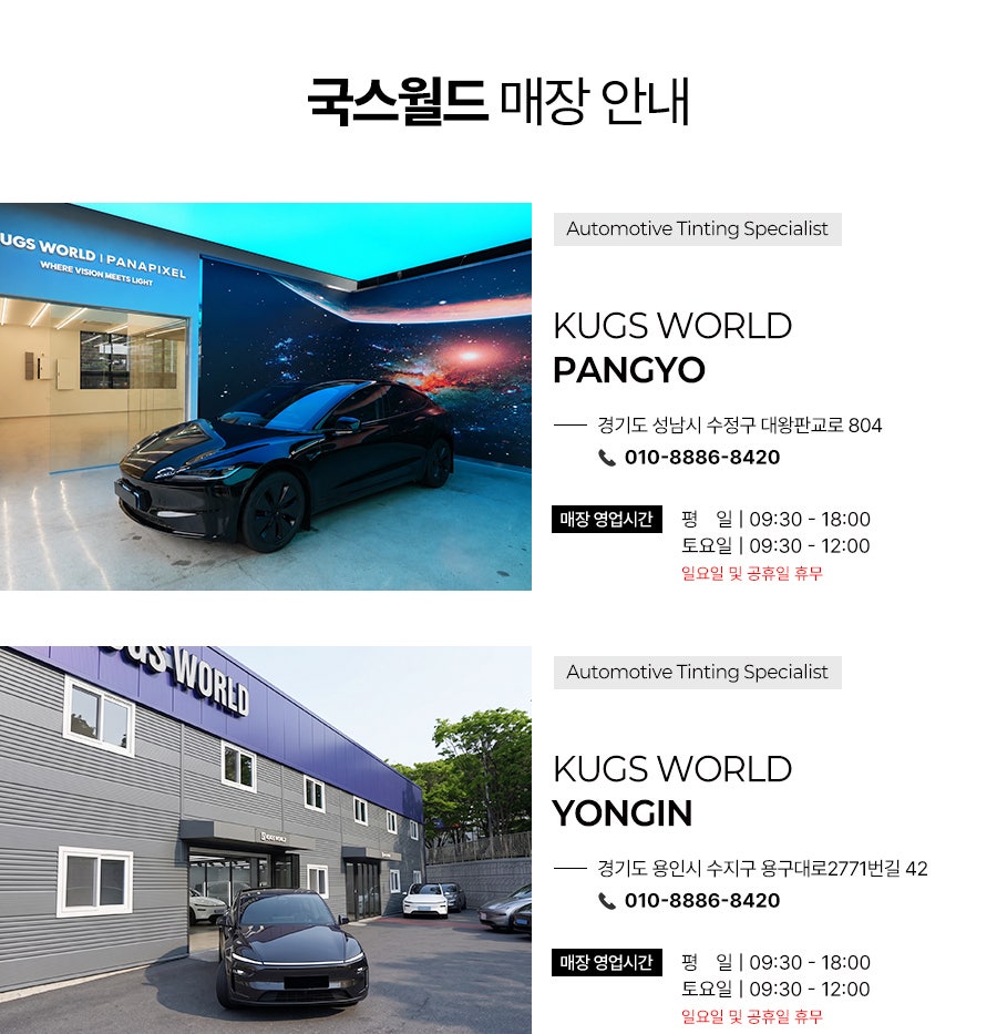 테슬라 모델Y 주니퍼 스텔스 그레이 틴팅ㅣ파나픽셀 UB 전면 50%·측면 30%·후면 15% 실제 모습ㅣ썬팅 농도 조합 추천